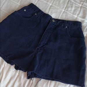 vintage navy shorts